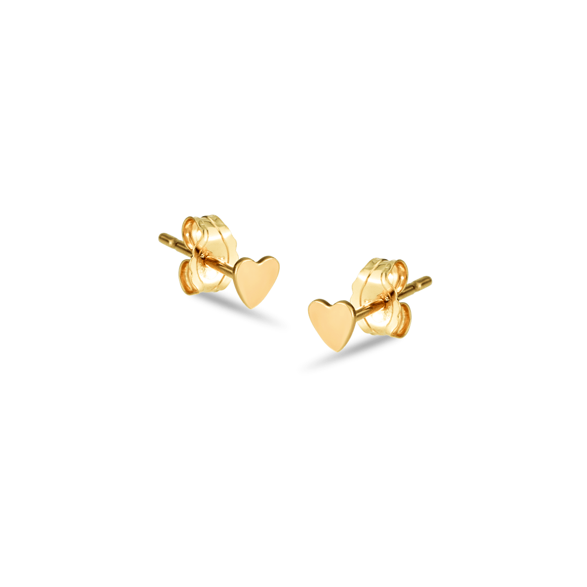 Hailee heart studs goud