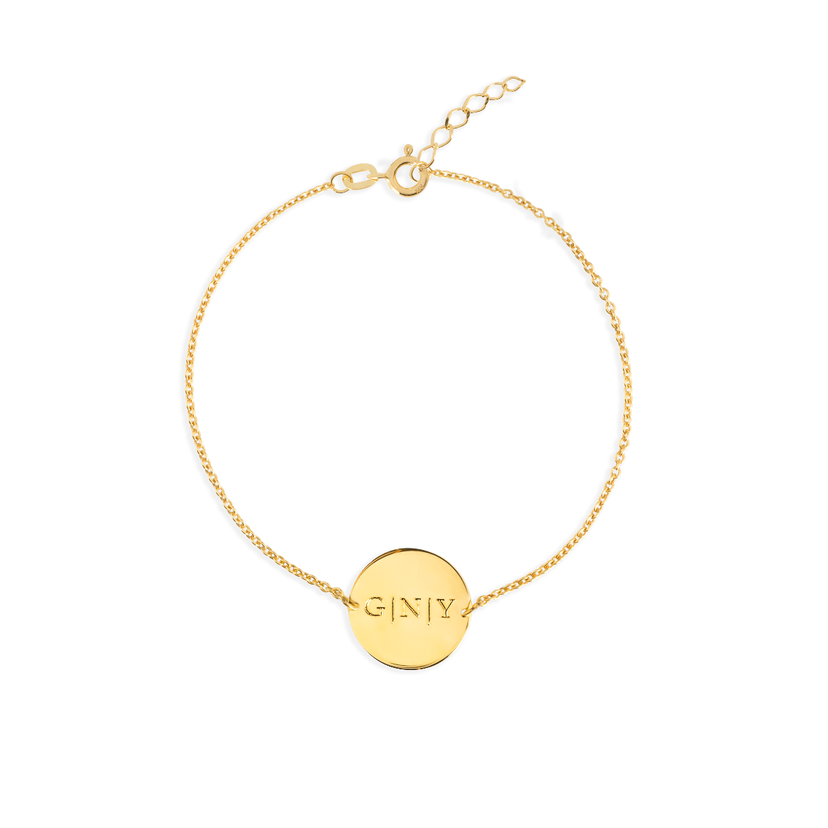 Initial Coin Bracelet 