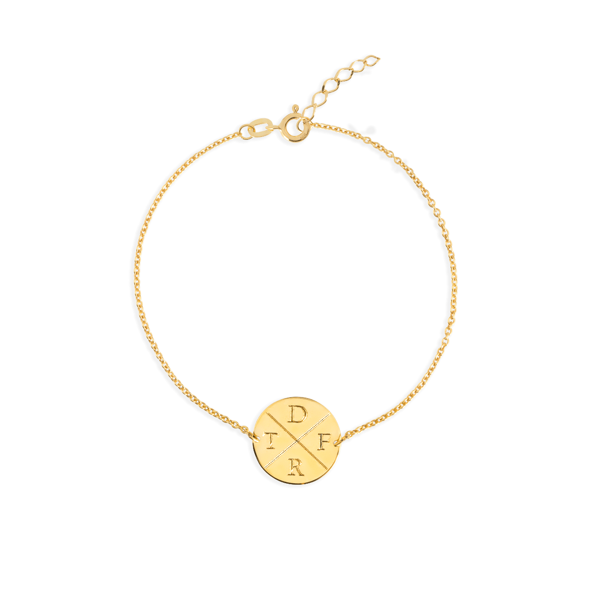 Initial Coin Armband 