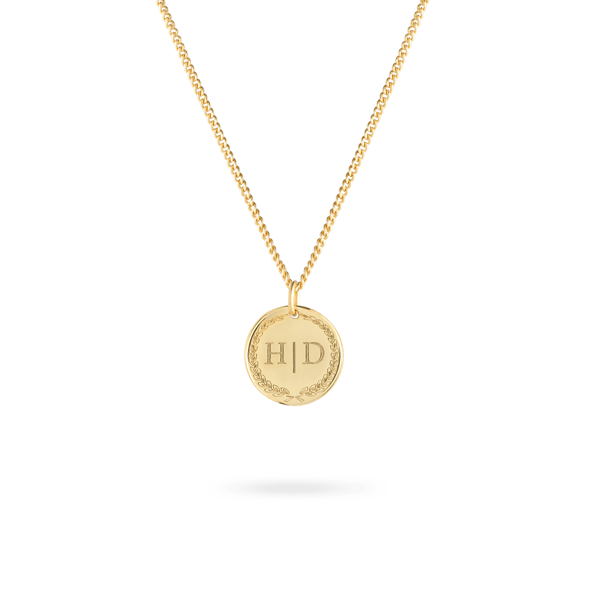 Initial Coin Necklace Deluxe