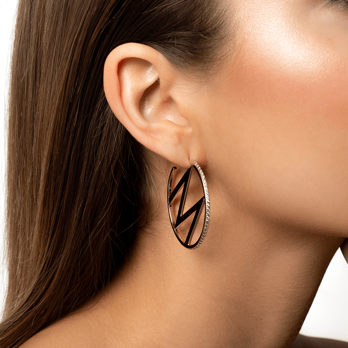 Initial Hoop Earrings