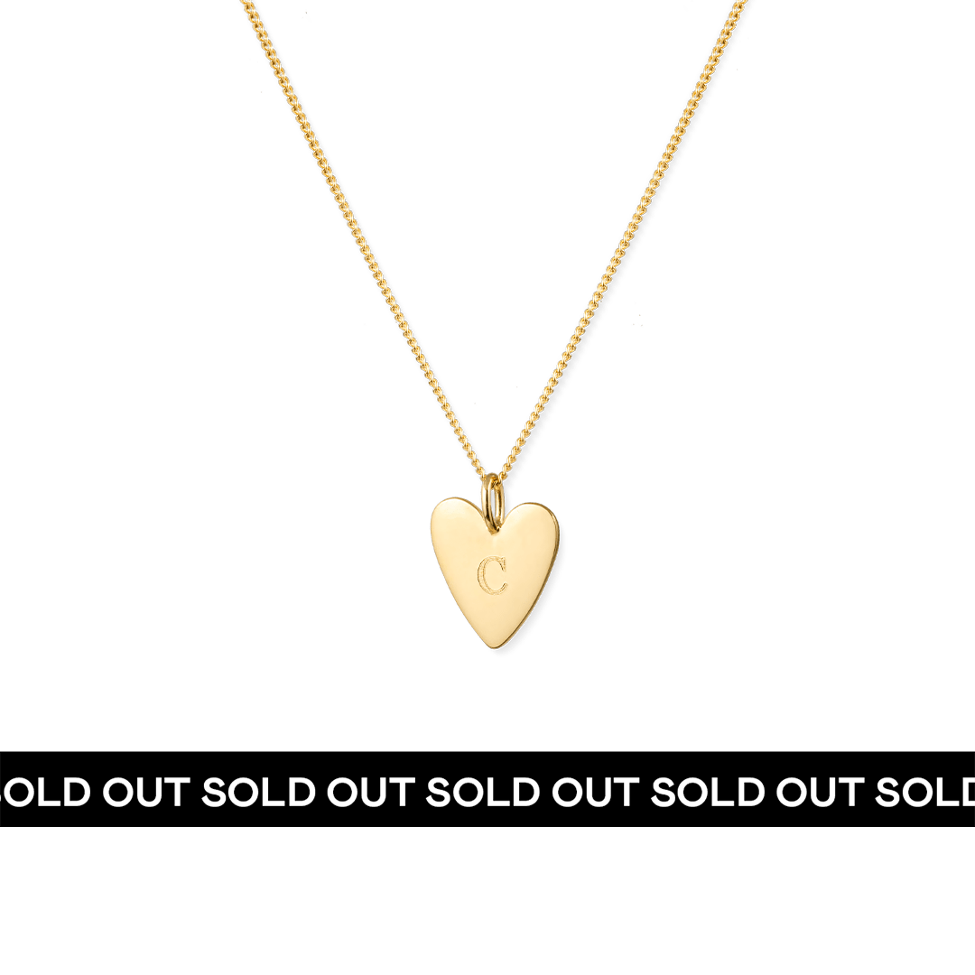 Initial Heart Necklace