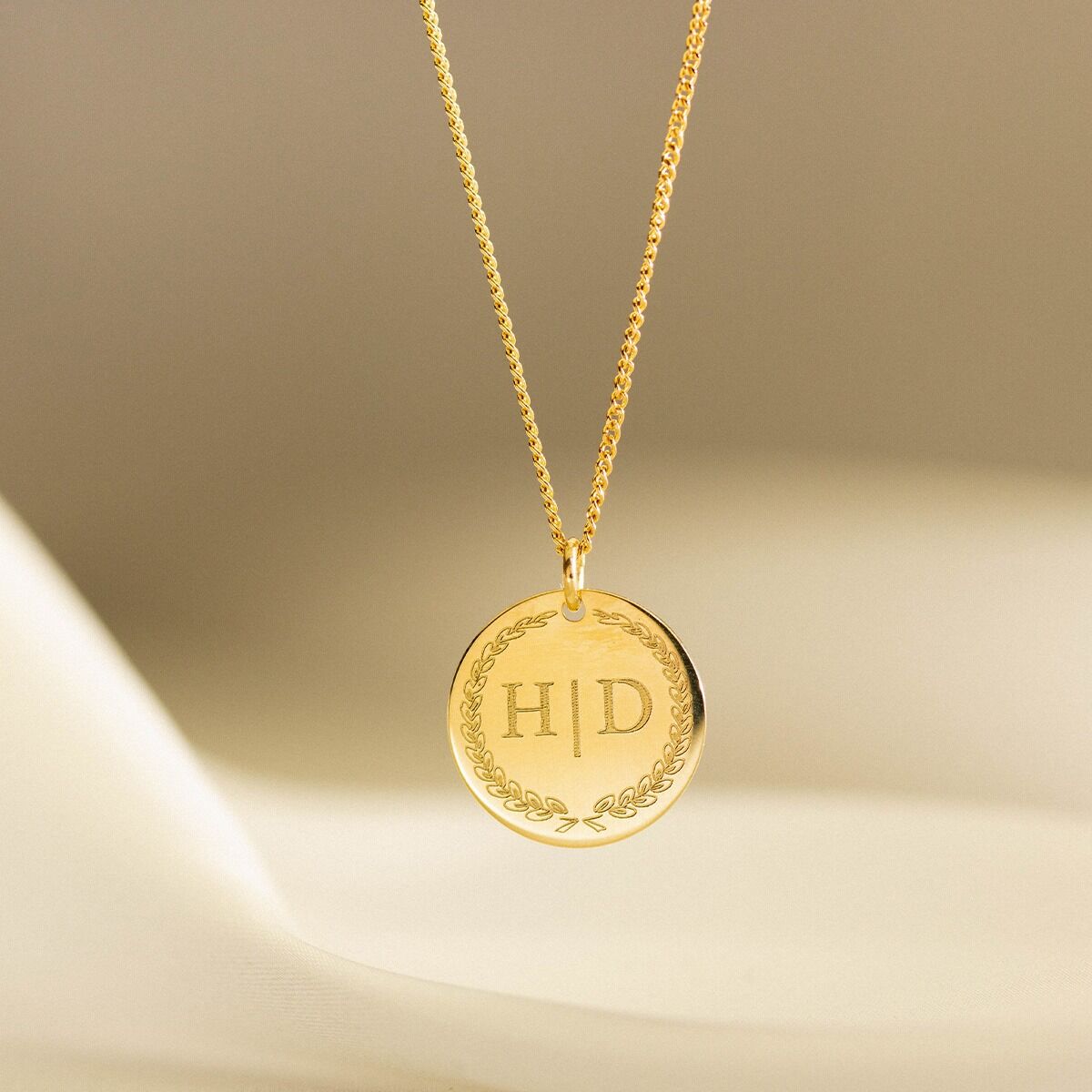 Initial Coin Necklace