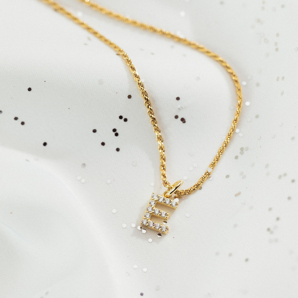Ivy Initial Rope Necklace