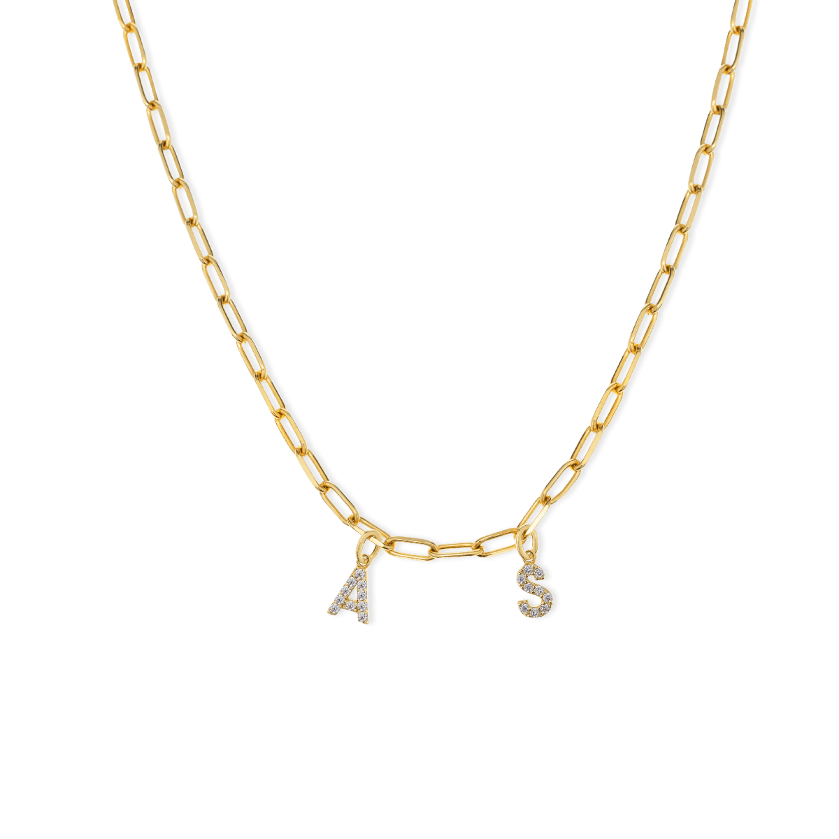 Charlotte Chain Letter Necklace