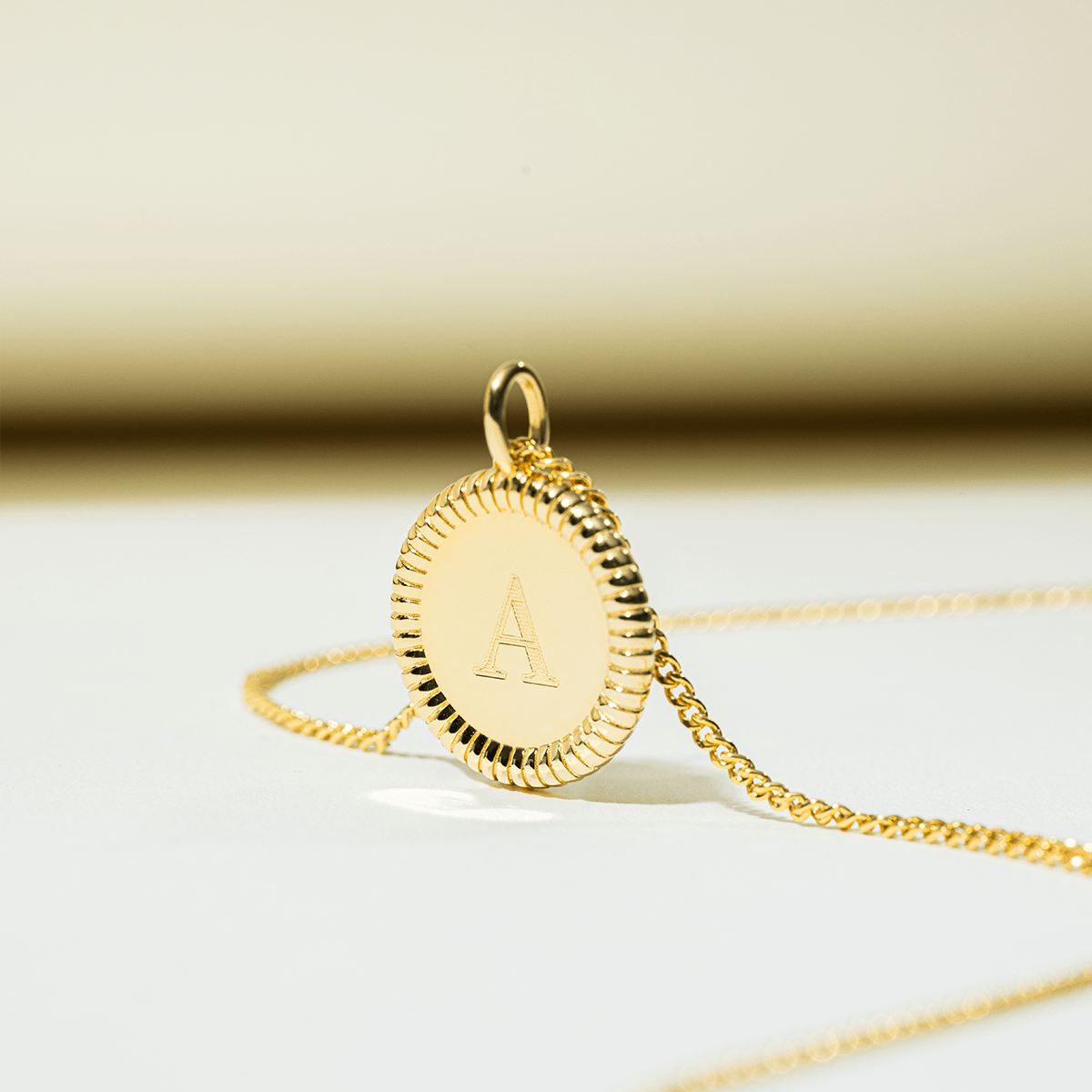 Chunky Initial Coin Ketting