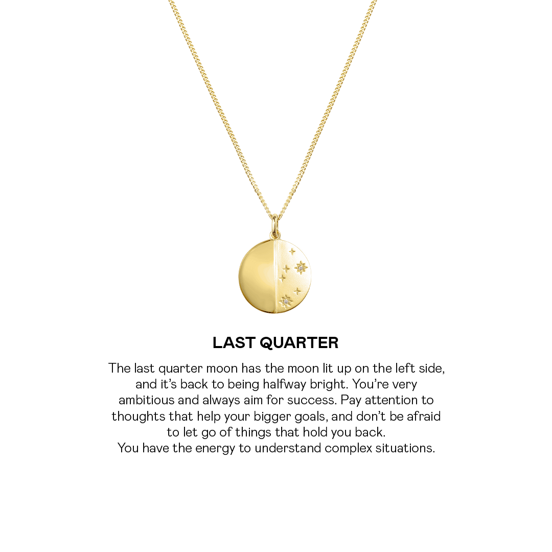 Moon Phase Coin Ketting