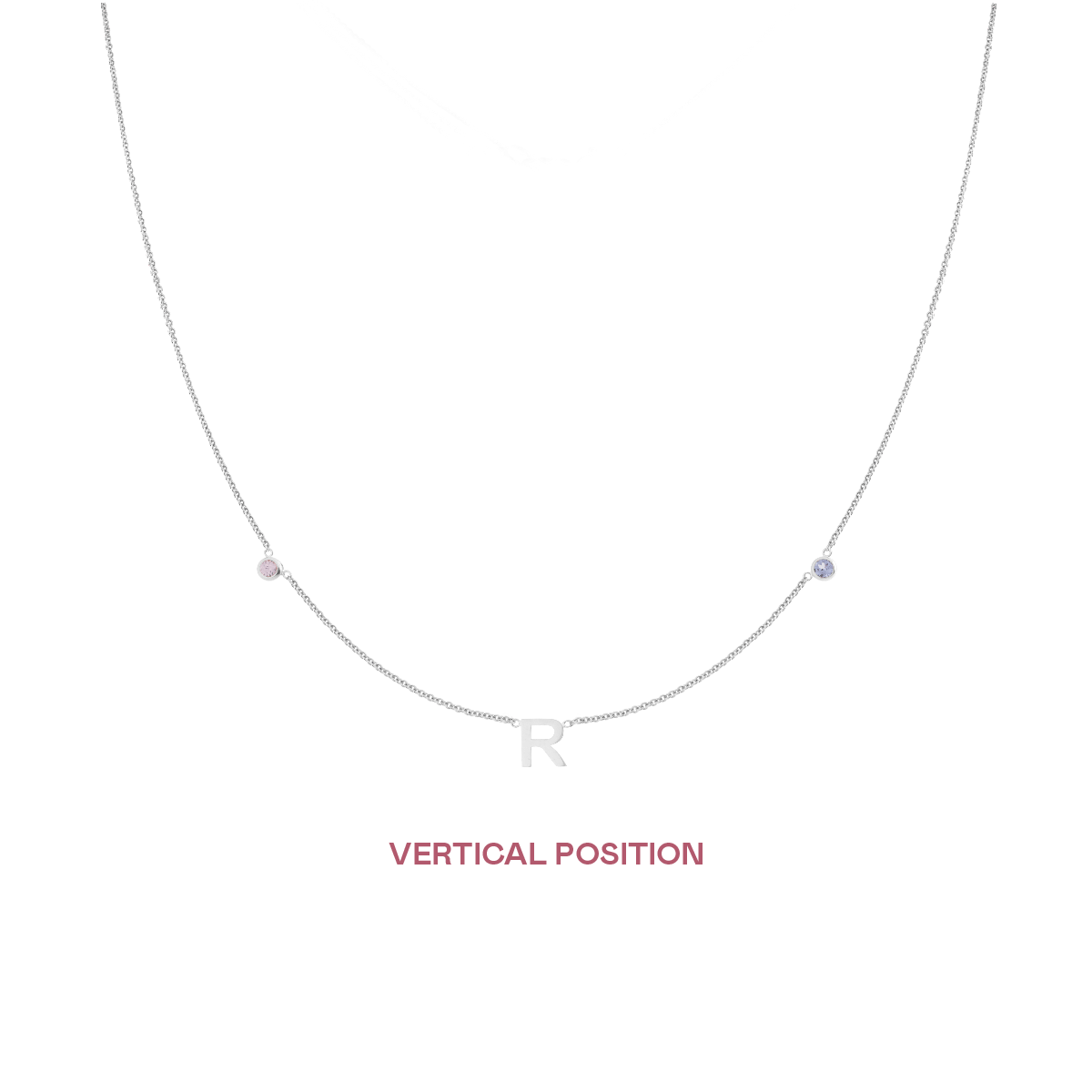 Letter + Birthstone Necklace