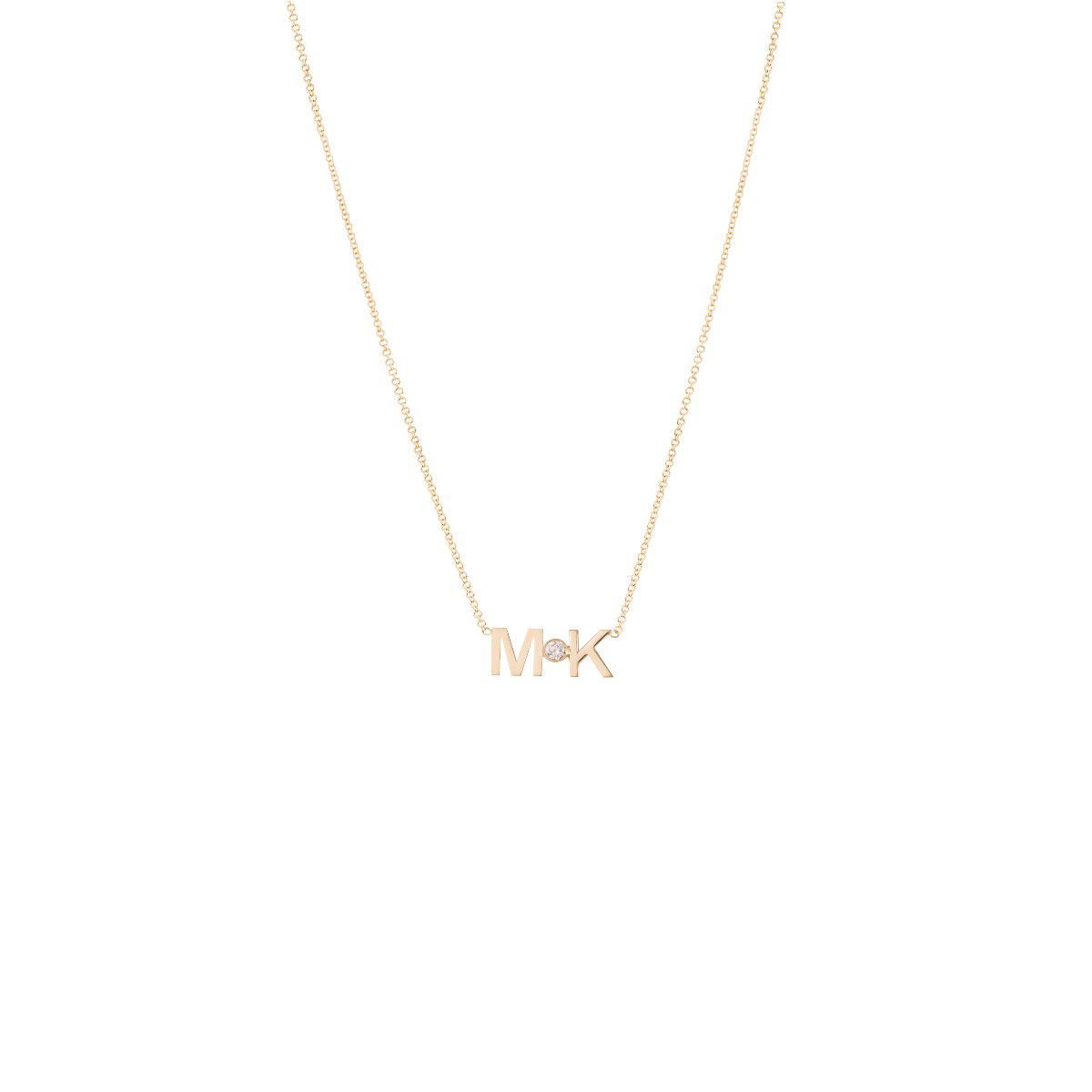 Letters + Diamond Kette