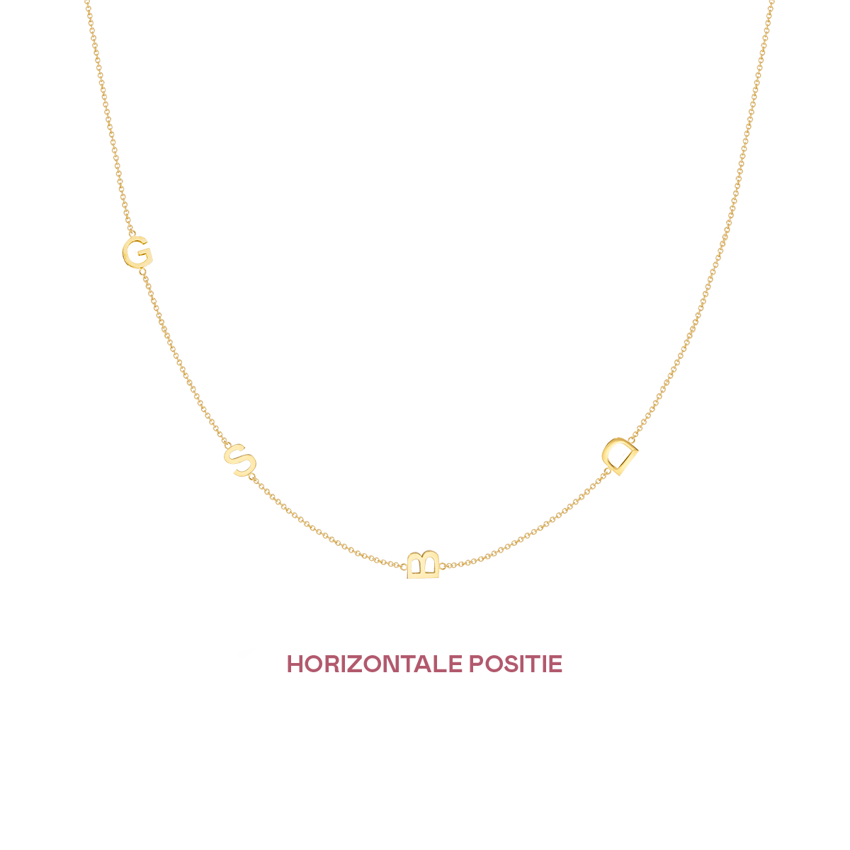 Letter Ketting meerprijs test