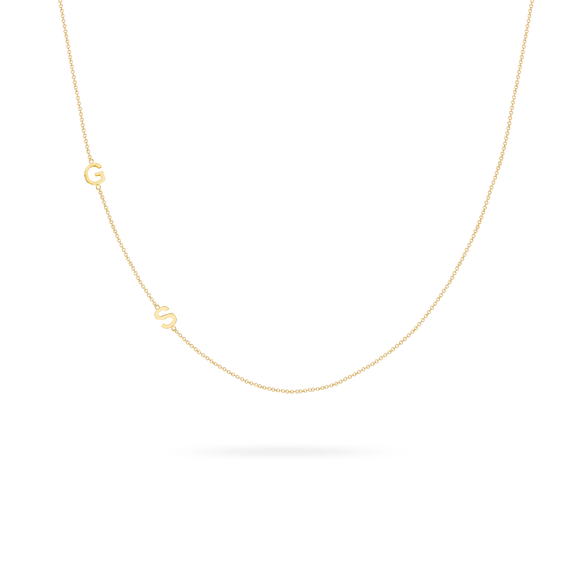 Mini Letter + Birthstone Necklace