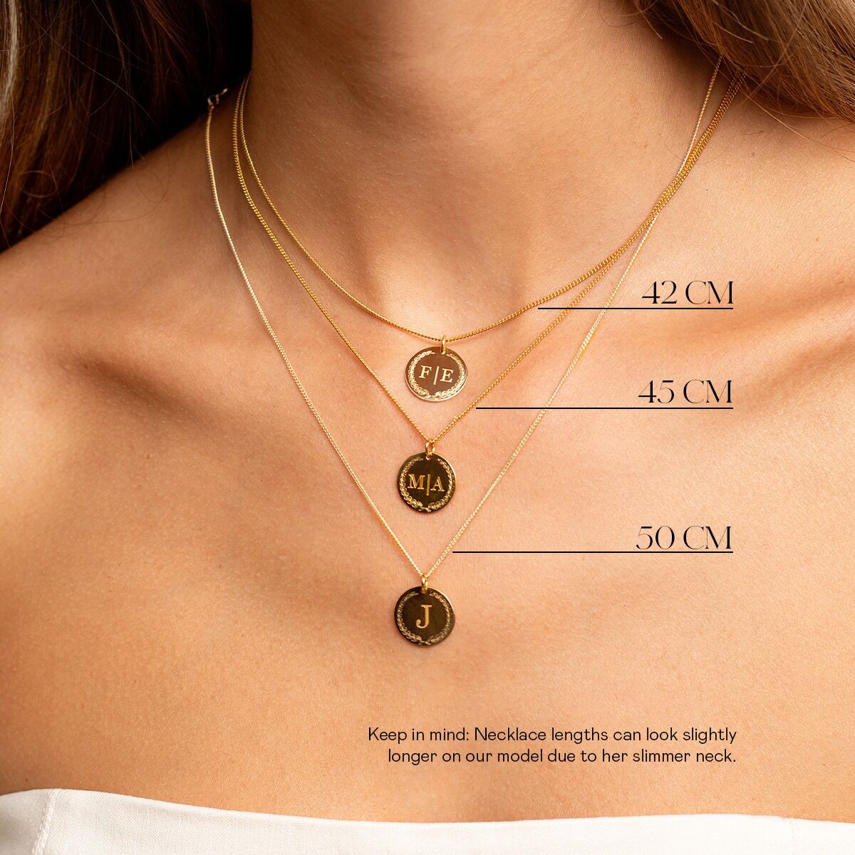 Little Initial Coin Necklace