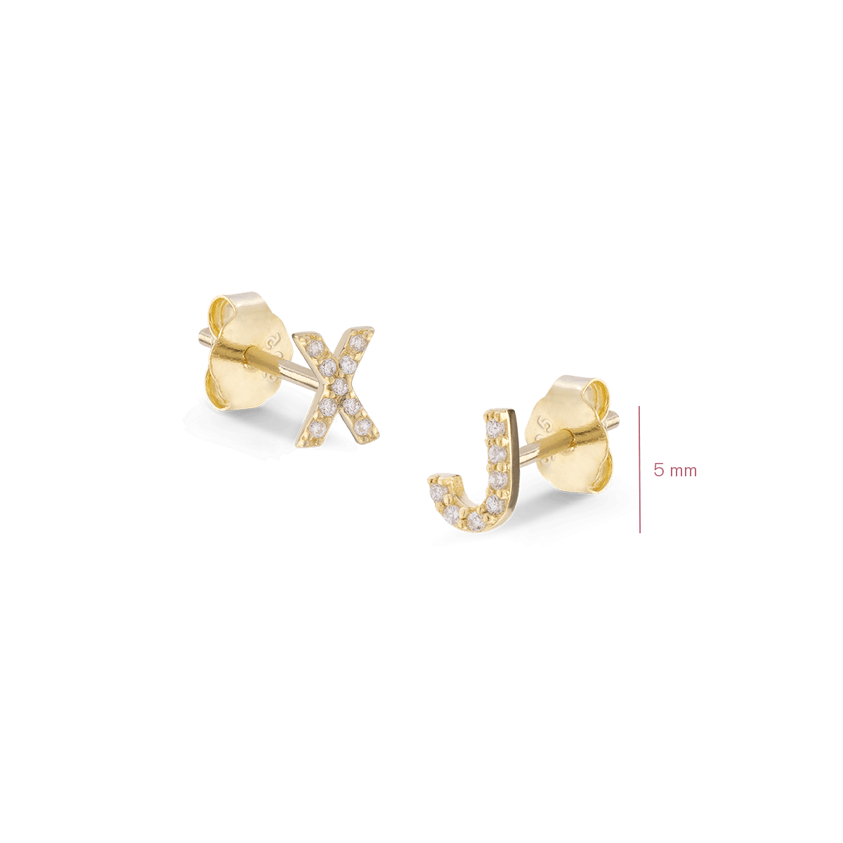 Lizzy Letter Studs