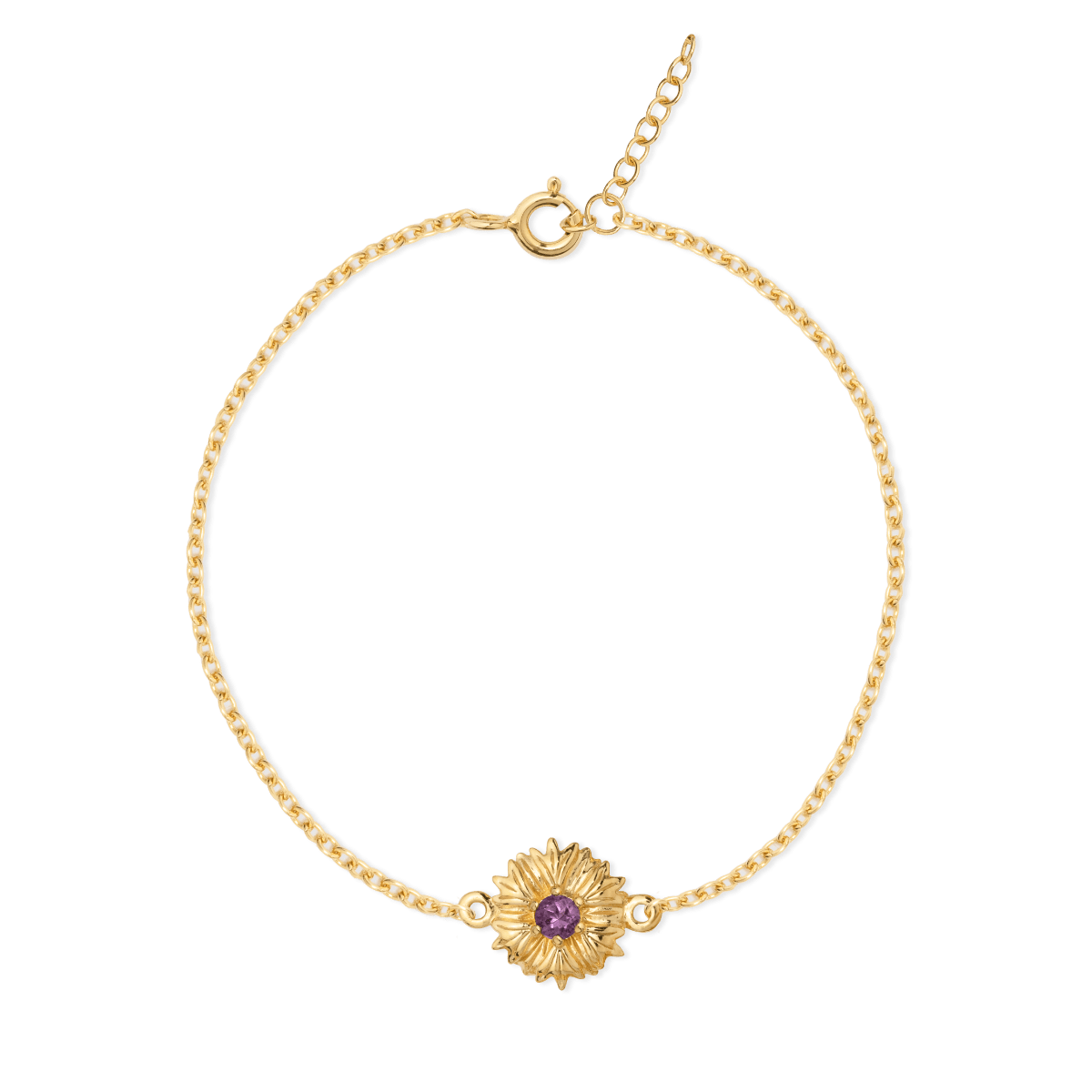 Malala Birthstone Cornflower Bracelet