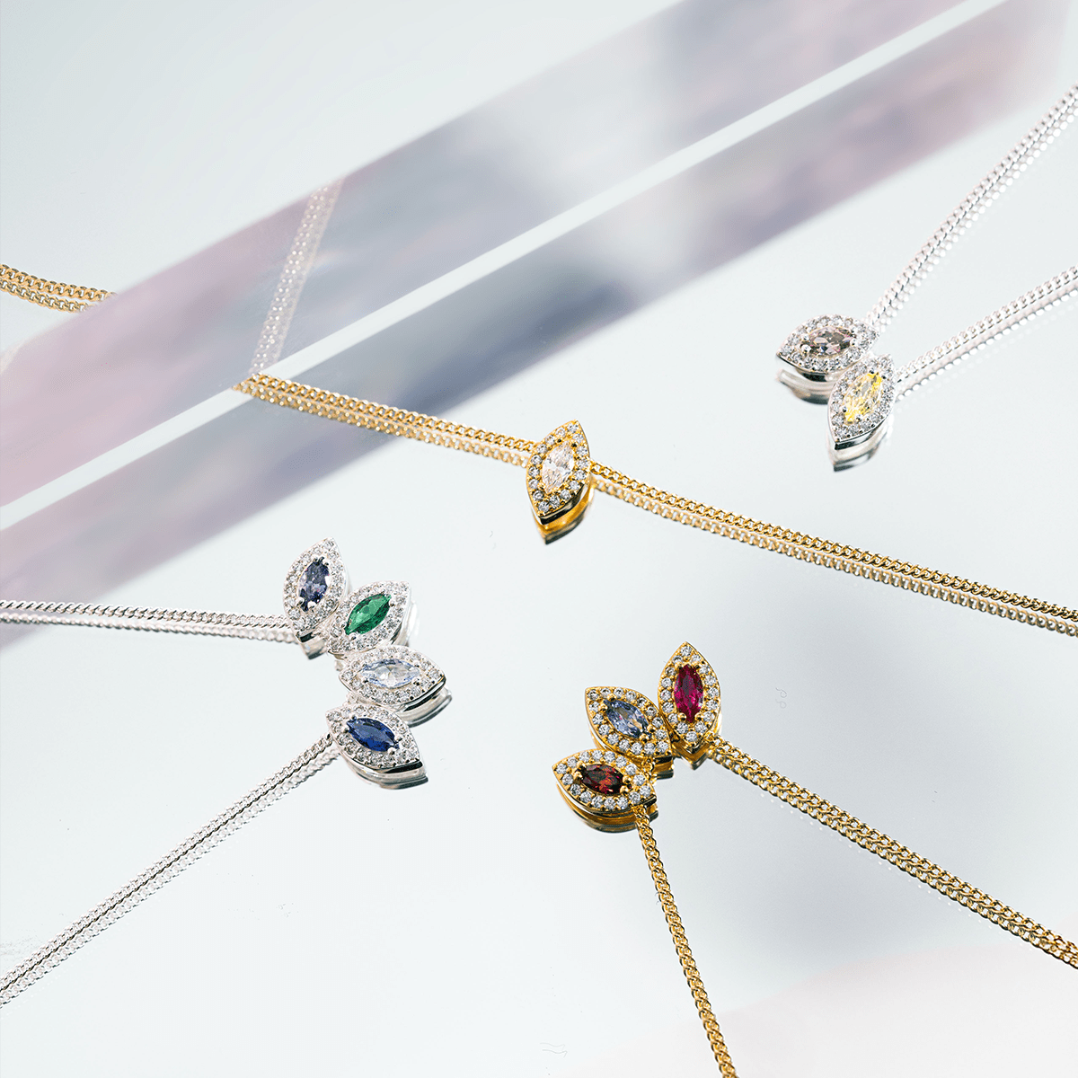 Birthstone Marquise Necklace