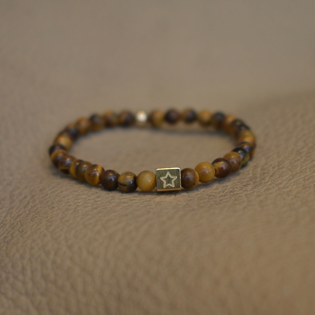 Mini Simon Beaded Initial Bracelet