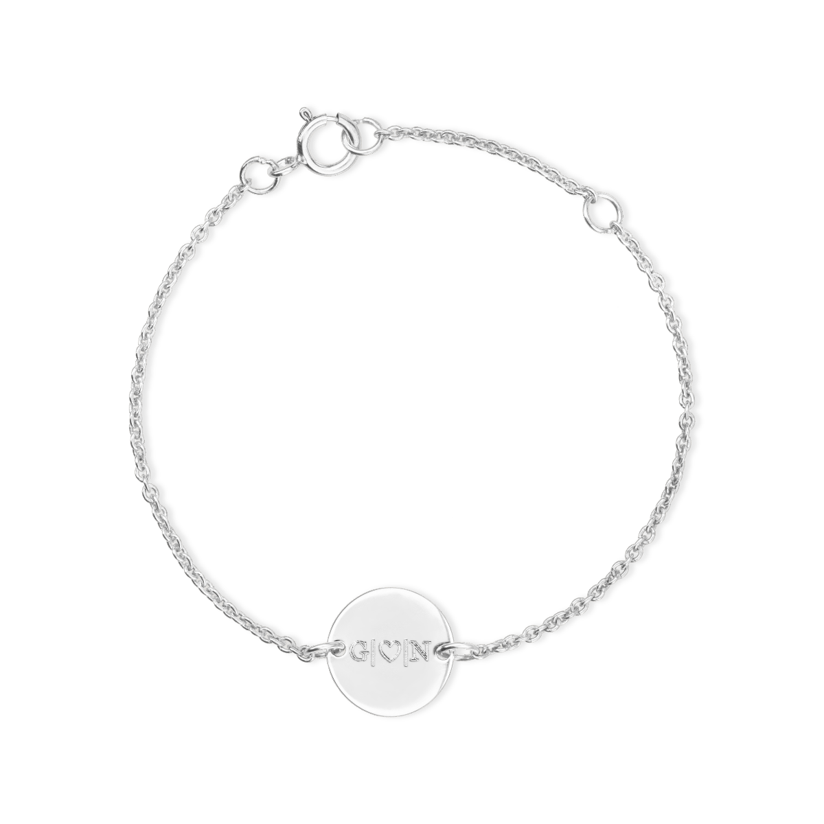 Mini Initial Coin Bracelet