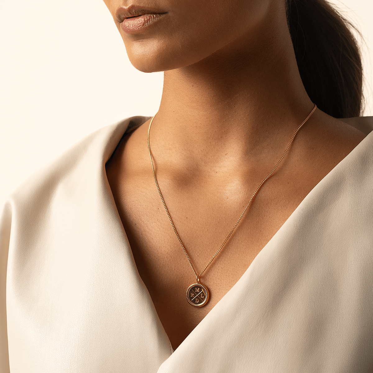 Chunky Initial Coin Ketting