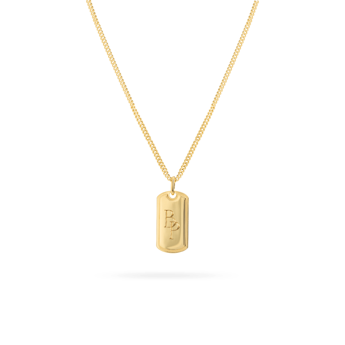 Monogram Tag Necklace