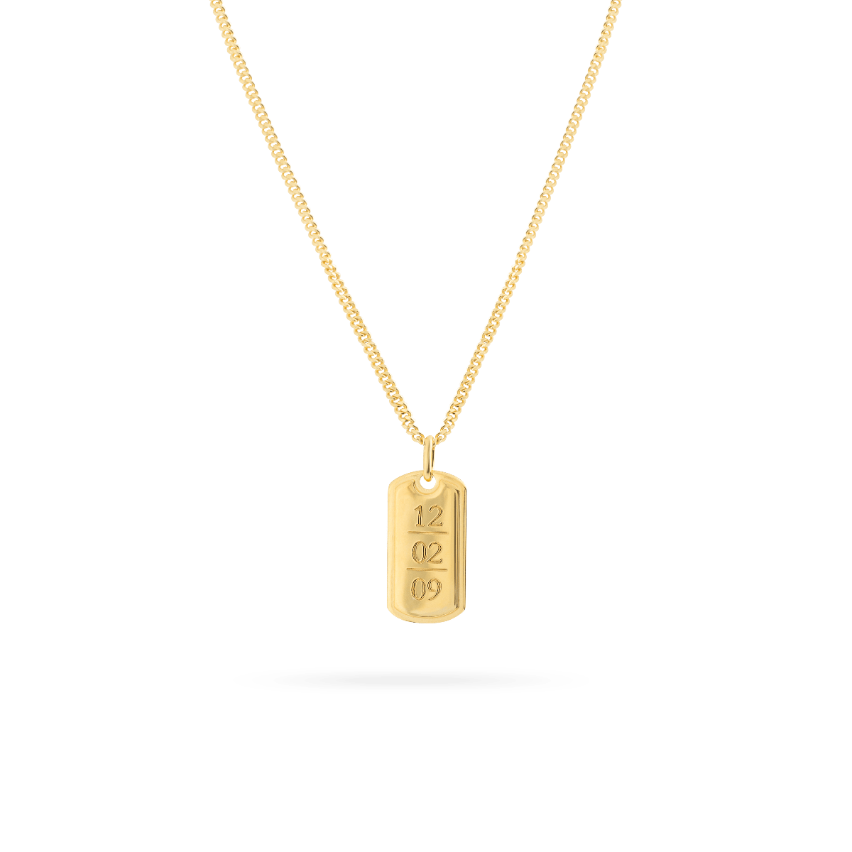 Monogram Tag Necklace