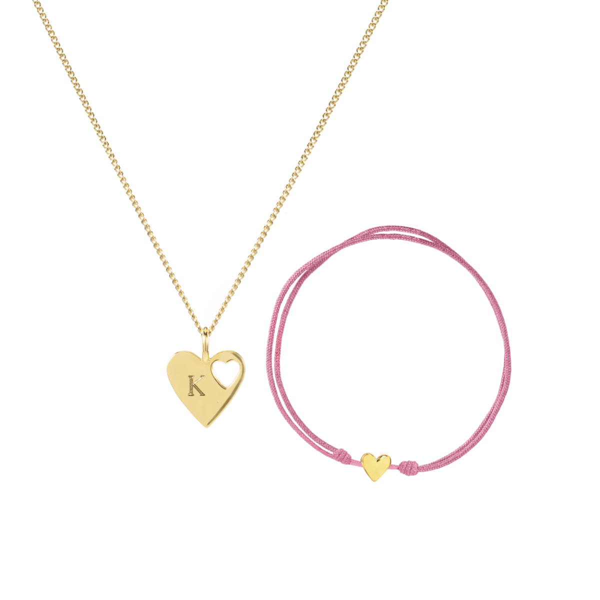 Connected Initial Heart Full Of Love