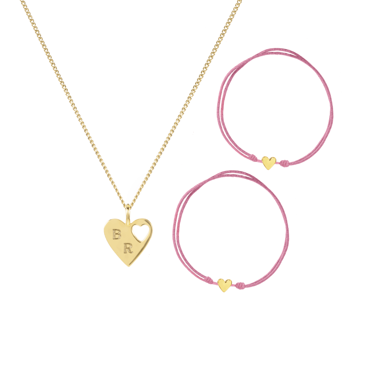 Connected Initial Heart Full Of Love