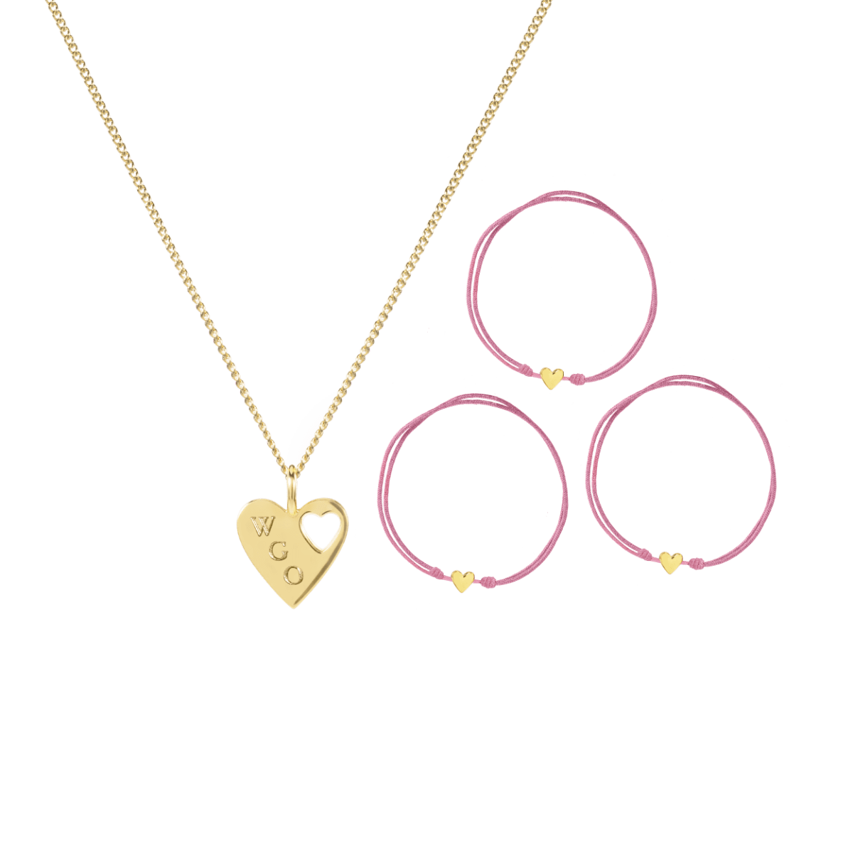 Connected Initial Heart Full Of Love