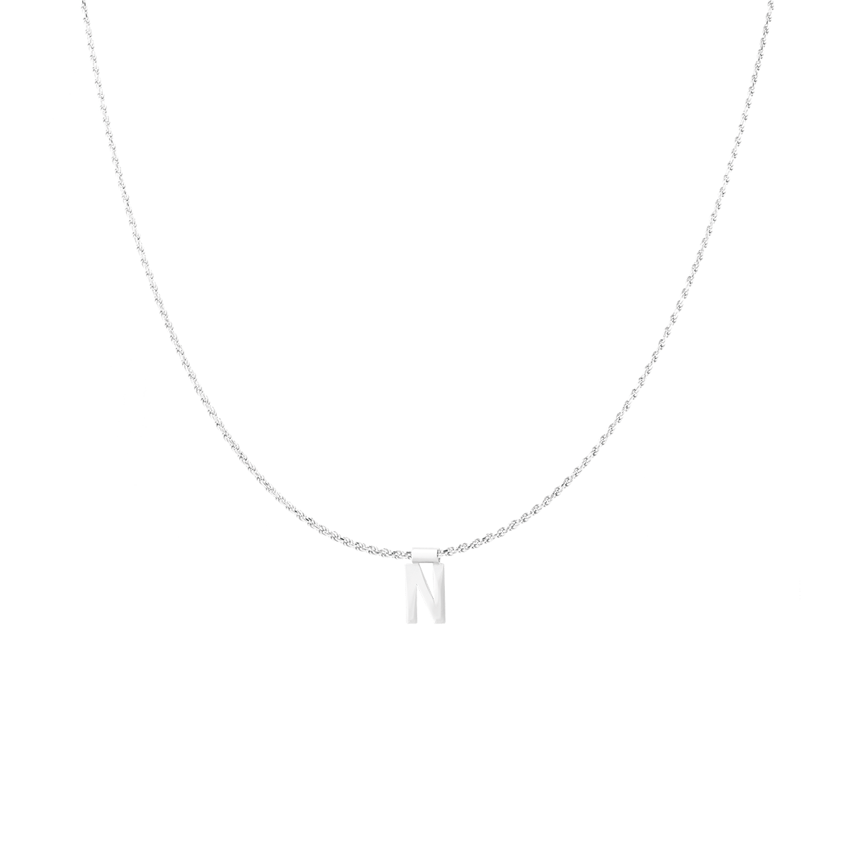 Ruby Rope Letter Necklace