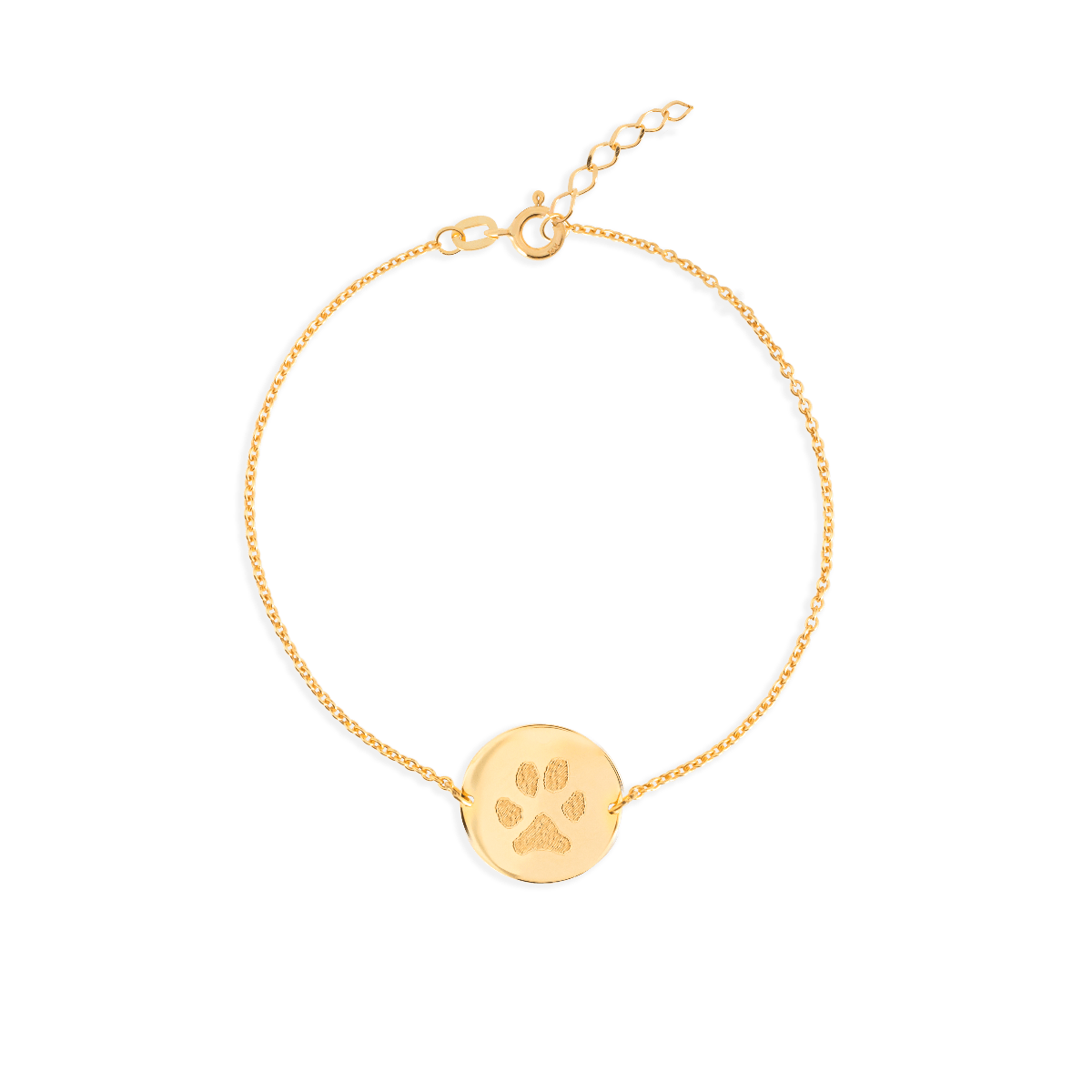 Paw Print Coin Armband