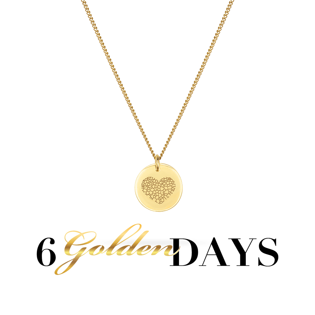 Nasenabdruck Münze Kette Gold