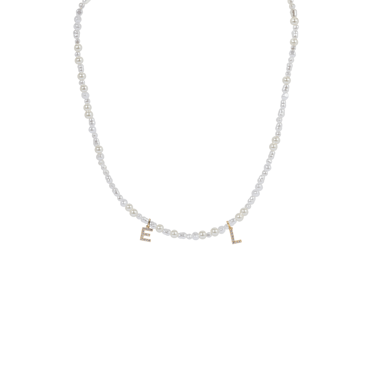 Pearl Beads Letter Kette