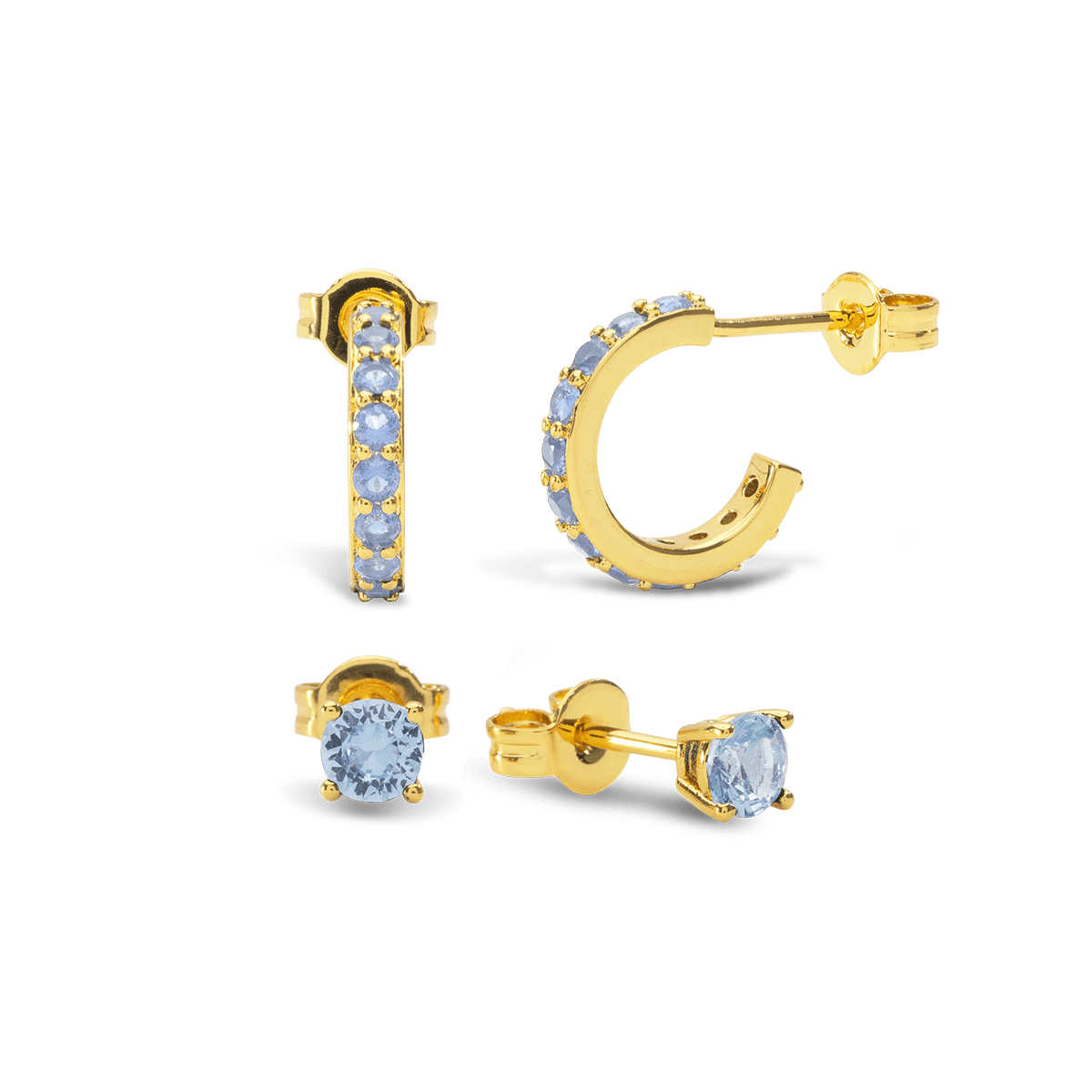 Birthstone Ohrring Set
