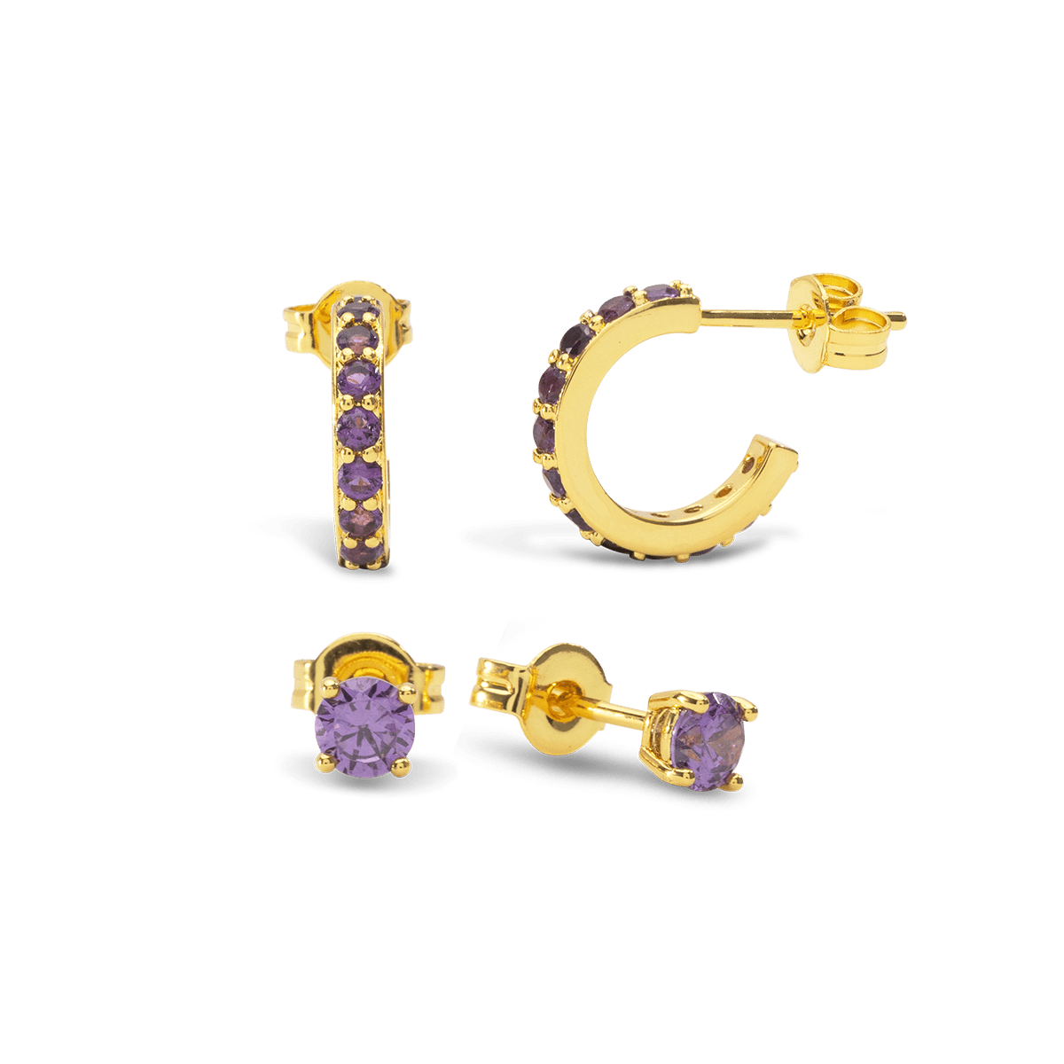 Birthstone Ohrring Set