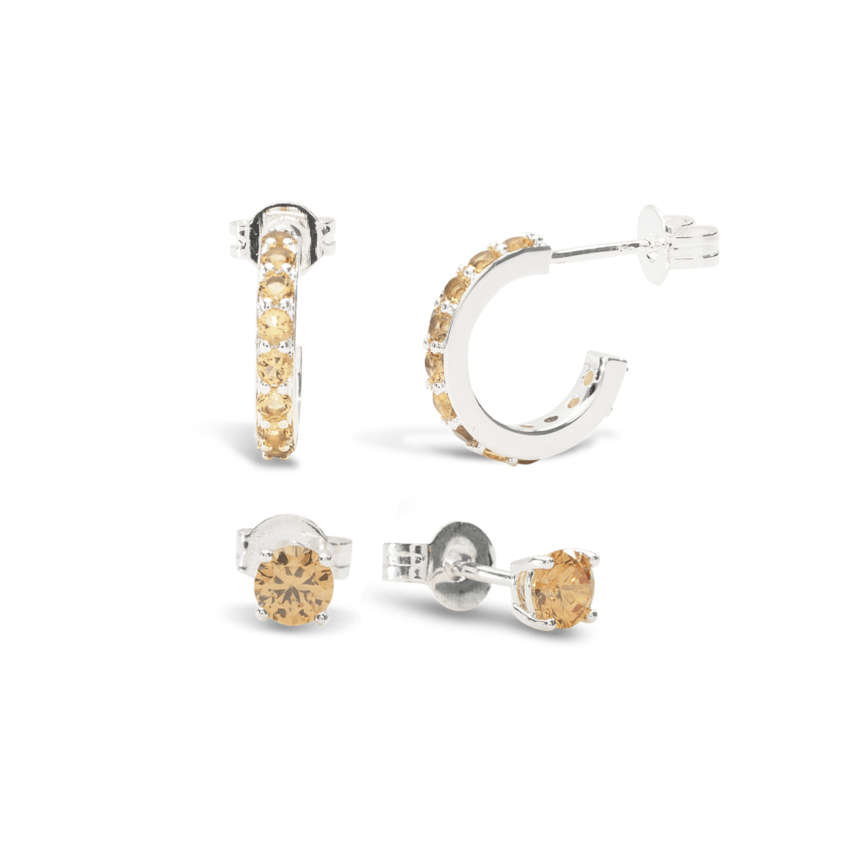 Birthstone Ohrring Set