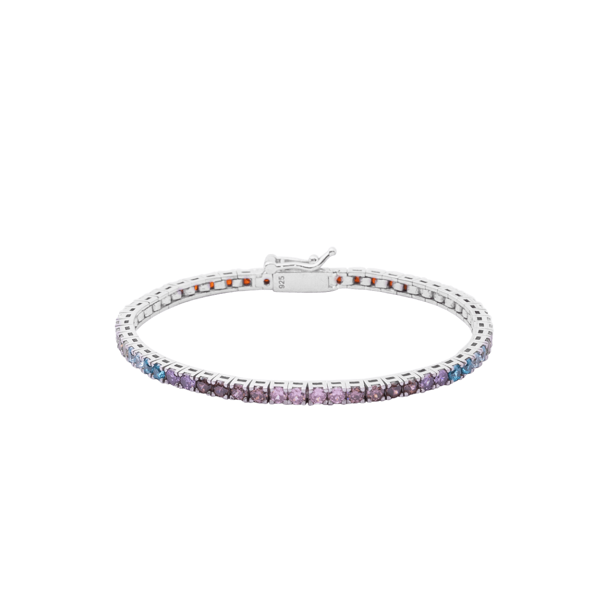 Rainbow Tennis Armband