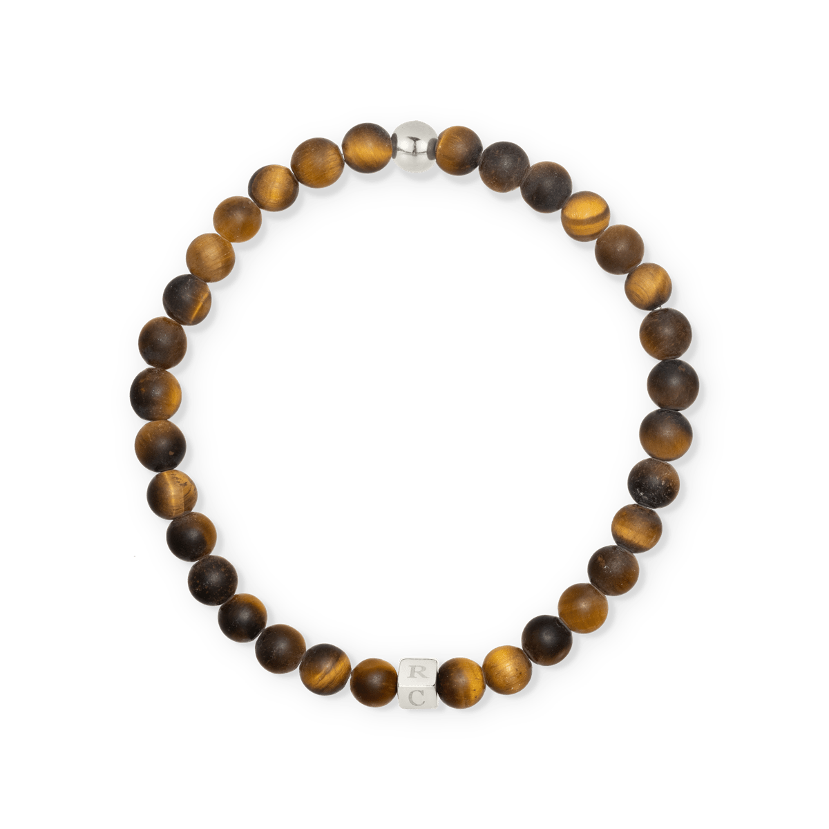 Men Beaded Initial Bracelet