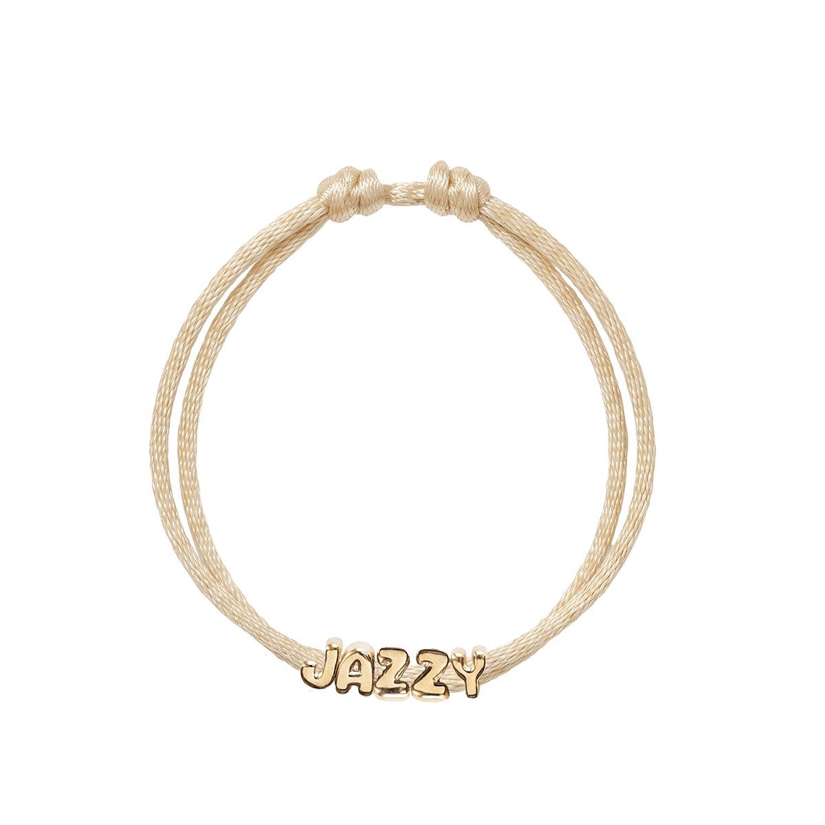 Bold Letter Cord Bracelet