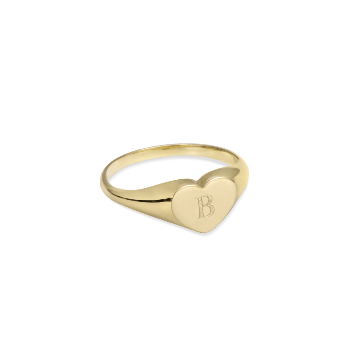 SS24 Initial Heart Signet Ring