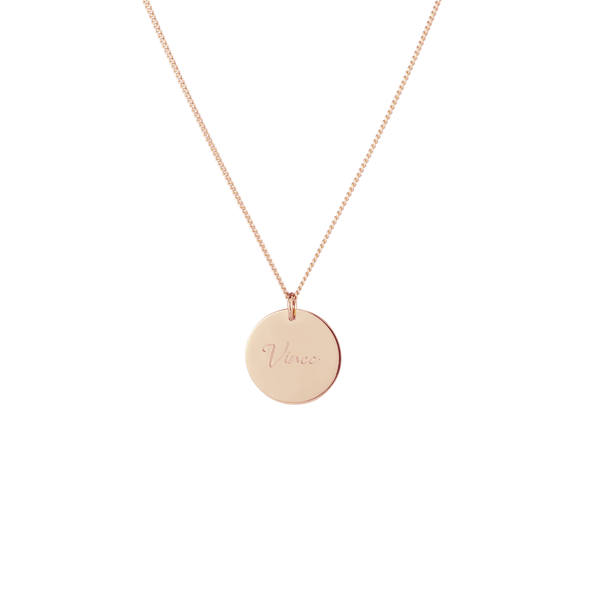 Birth Name Coin Necklace