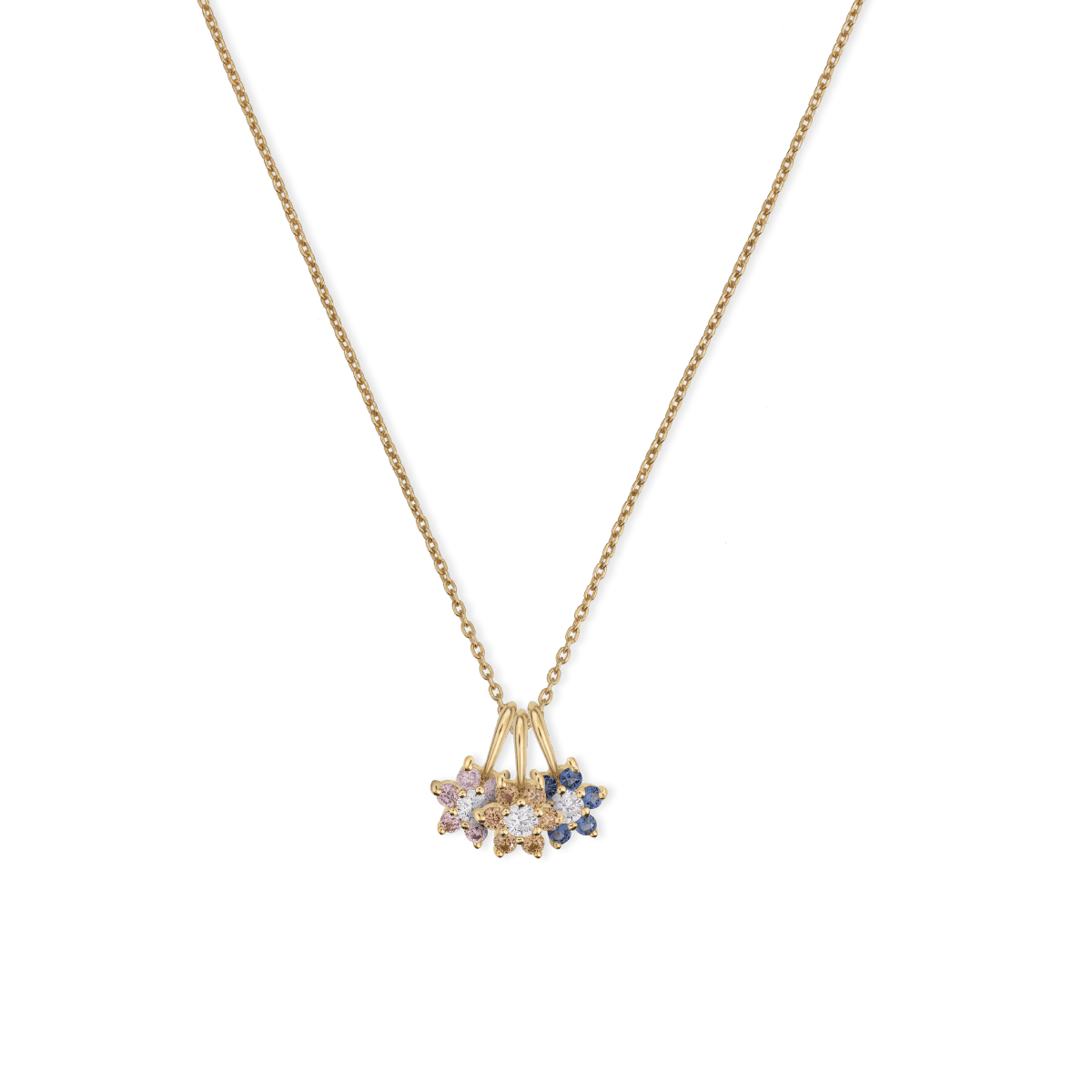 Flora Flower Birthstone Necklace