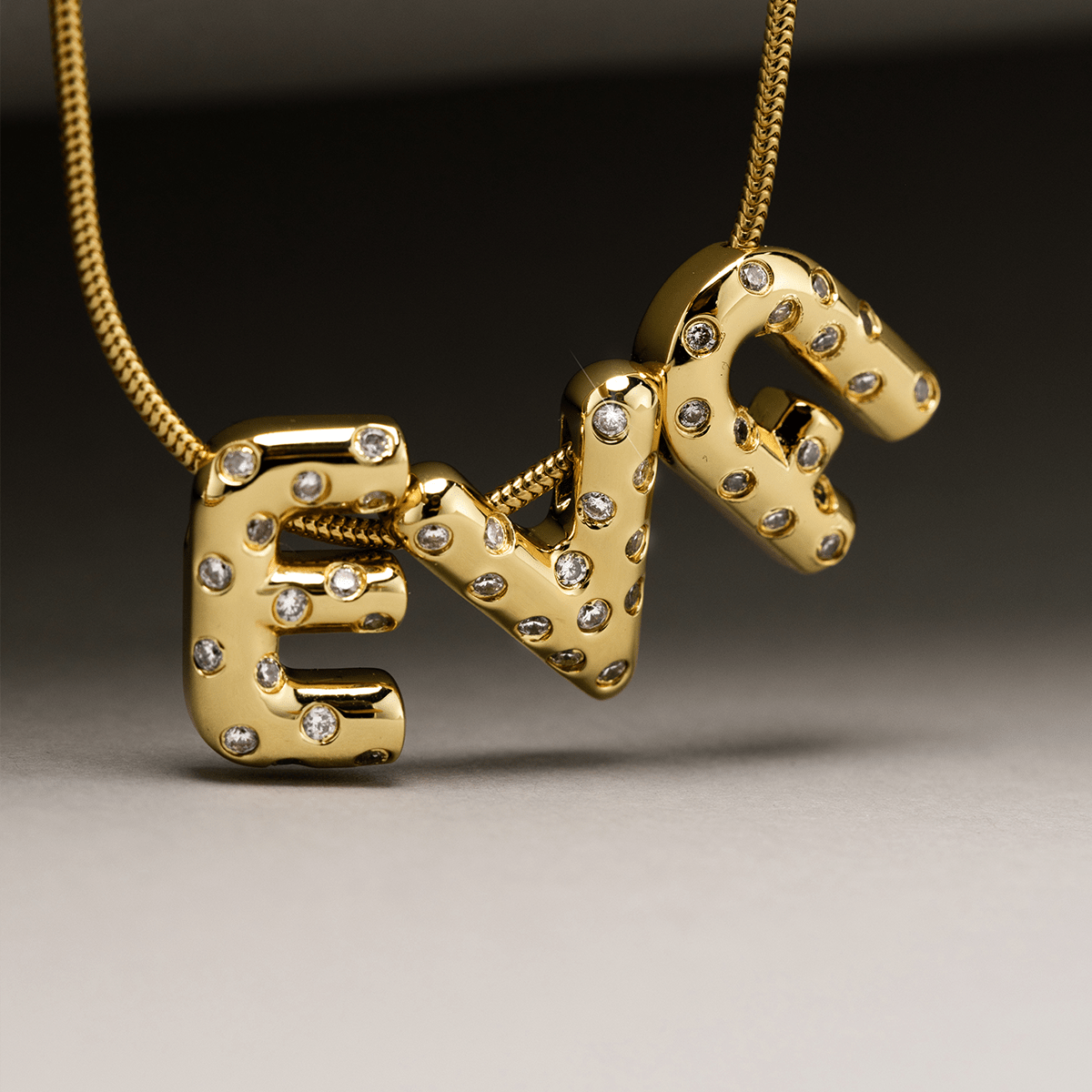 Fierce Sparkle Initial Ketting