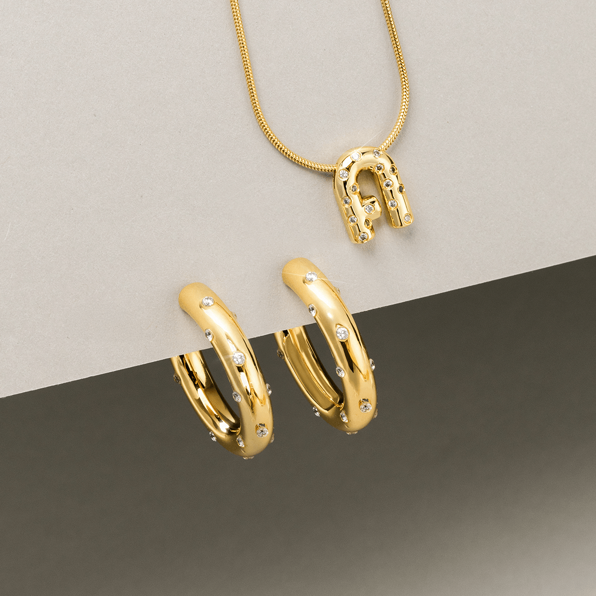 Fierce Sparkle Hoops