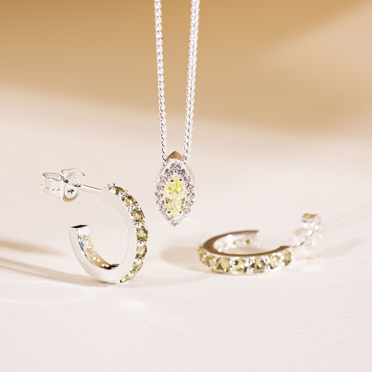 Birthstone Marquise Earring Set