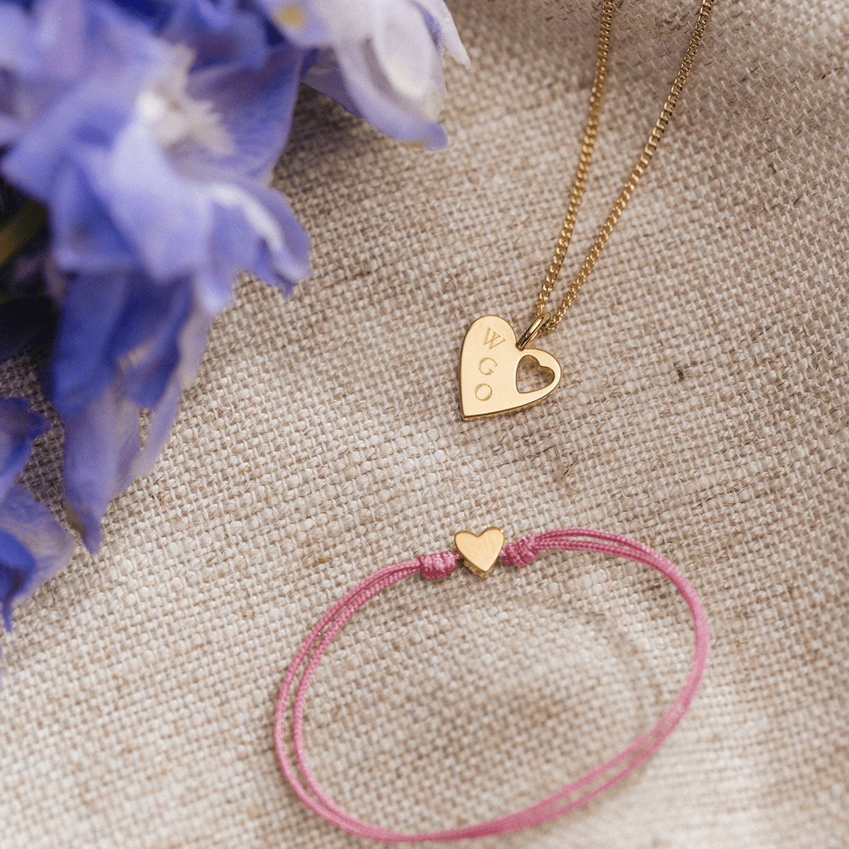 Connected Initial Heart Full Of Love