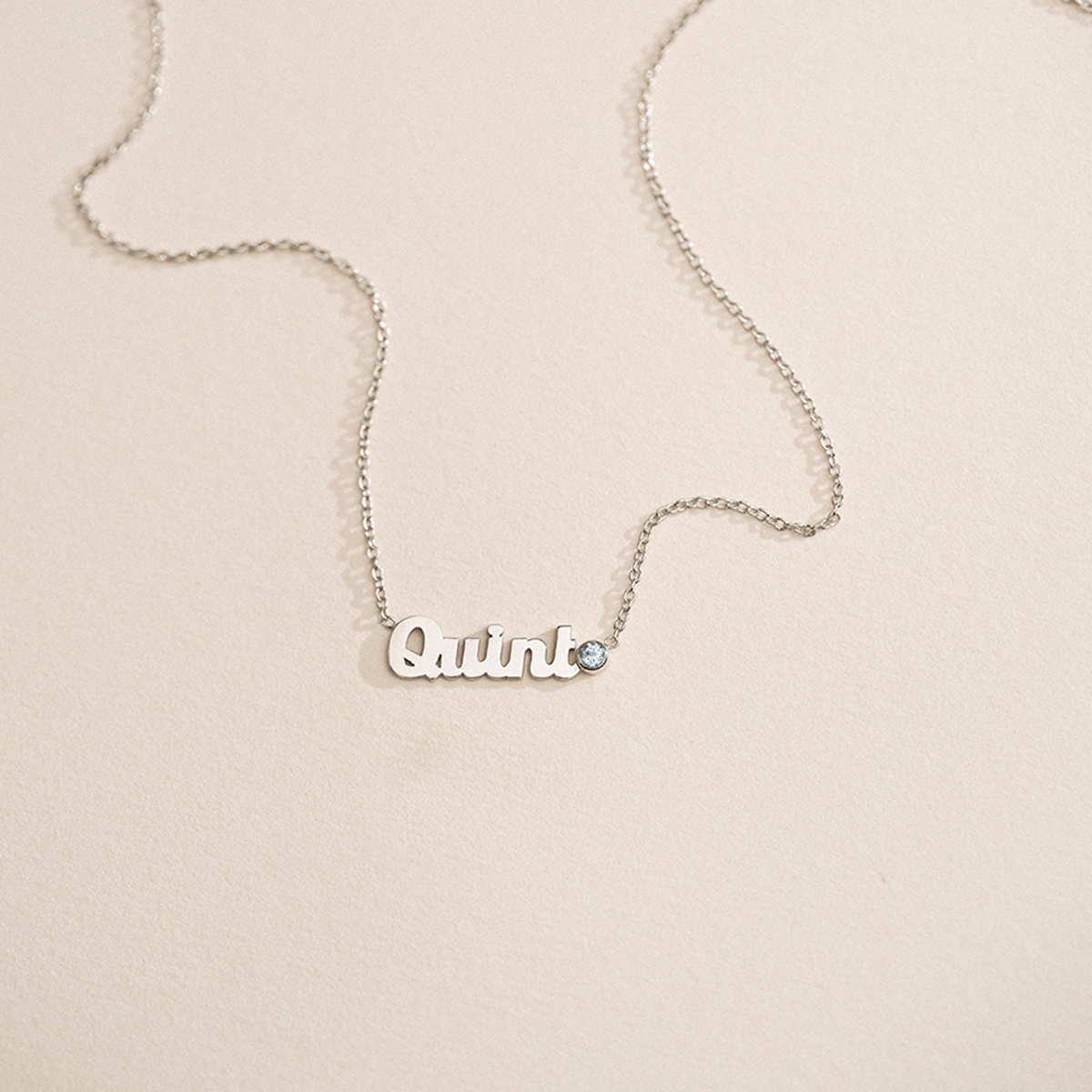 Name Birthstone Kette Deluxe