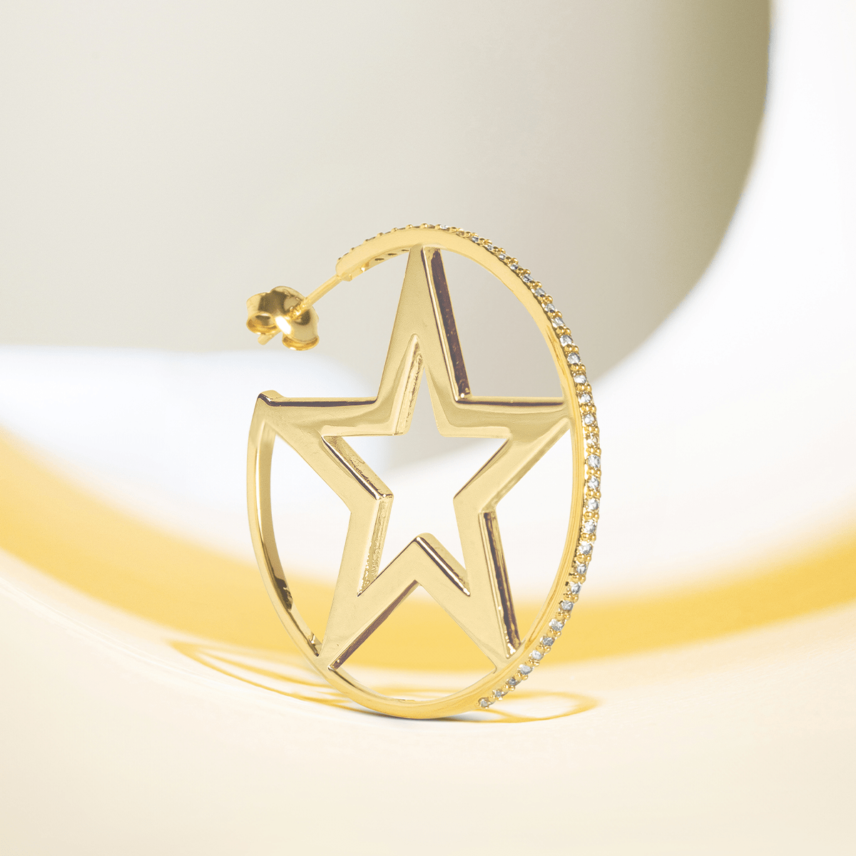Star Hoop Ohrringe