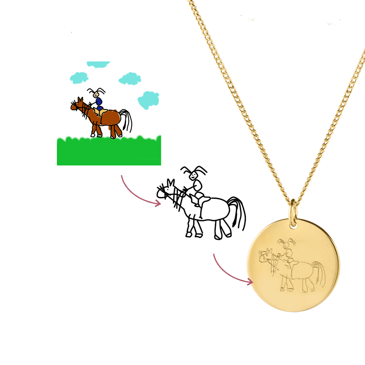 Signature Coin Ketting