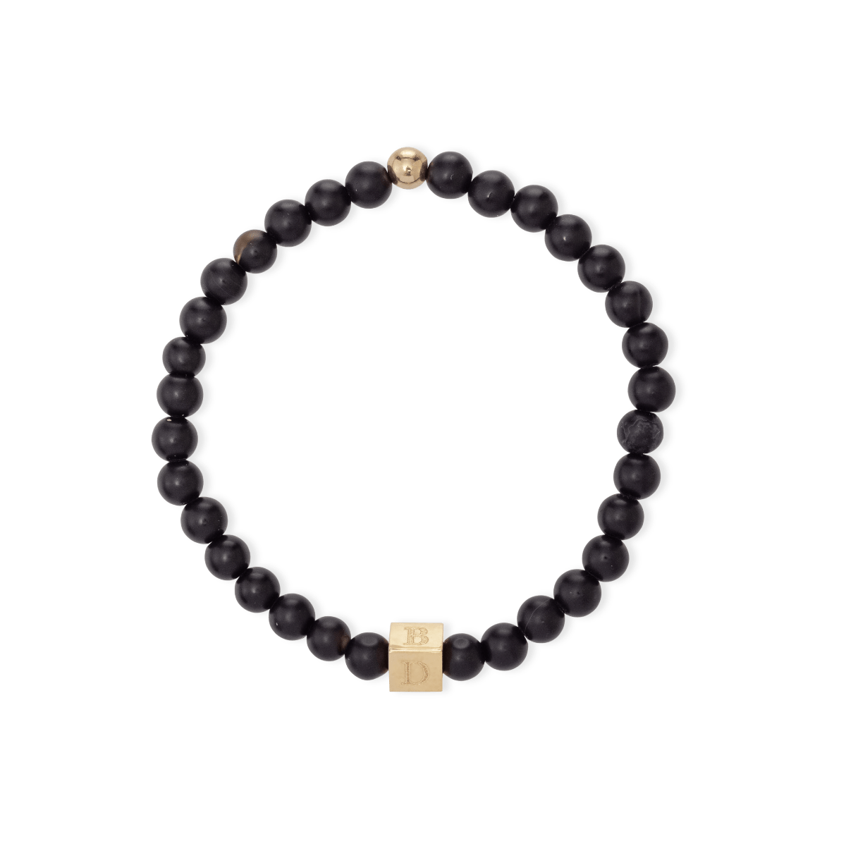Mini Simon Beaded Initial Bracelet