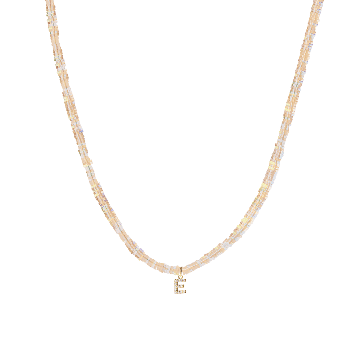 Sparkle Beaded Letter Ketting
