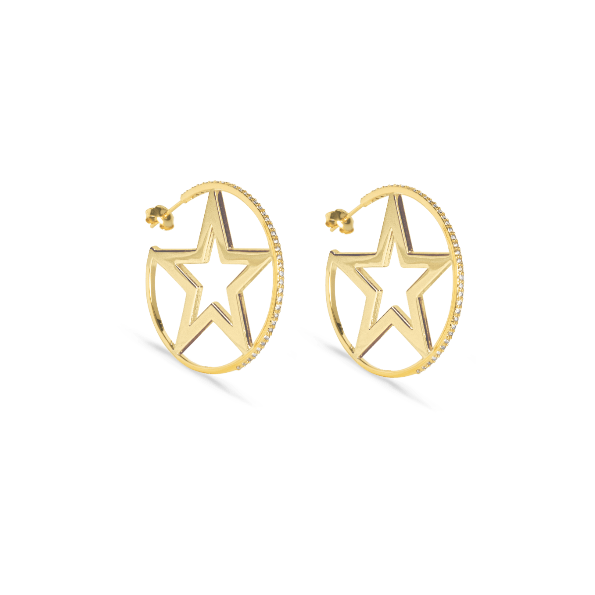 Star Hoop Ohrringe